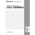 PIONEER CDJ-1000MK3/KUCXJ Owners Manual