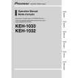 PIONEER KEH-1032/XM/EW Owners Manual