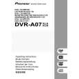 PIONEER DVRA07 Owners Manual
