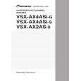 PIONEER VSX-AX2AS-S/FXJ Owners Manual
