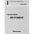 PIONEER AVX7300DVD Owners Manual