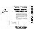 PIONEER CDXM6 Owners Manual