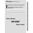 PIONEER GM-6300F/XS/EW5 Owners Manual