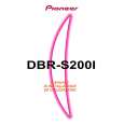 PIONEER DBR-S200I Owners Manual
