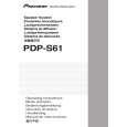 PIONEER PDP-S61/XTW/E5 Owners Manual