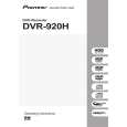 PIONEER DVR-920H-S/WVXU Owners Manual