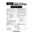 PIONEER SG-X700/WB Owners Manual
