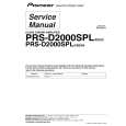 PIONEER PRS-D2000SPL/XSEW5 Service Manual