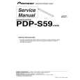 PIONEER PDP-S59/XTW/E5 Service Manual