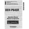PIONEER DEH-P645R Owners Manual