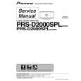 PIONEER PRS-D2000SPL/XUEW5 Service Manual