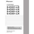 PIONEER S-IC851-LR/XTM/UC Owners Manual