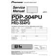 PIONEER PDP504PU Service Manual