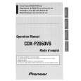 PIONEER CDX-P2050VS Owners Manual