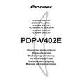 PIONEER PDP-V402E Owners Manual