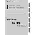PIONEER GM-X562/XR/EW Owners Manual