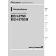 PIONEER DEH-2750/XU/ES Owners Manual