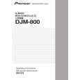 PIONEER DJM-800/TLXJ Owners Manual