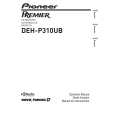 PIONEER DEH-P310UB/XS/UC Owners Manual