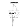 PIONEER M-AX10 Owners Manual