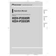 PIONEER KEH-P2033R Owners Manual