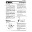 PIONEER S333X Owners Manual