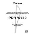 PIONEER PDR-W739 Owners Manual