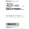 PIONEER DEH-P700BT/X1P/EW5 Service Manual