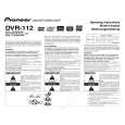 PIONEER DVR-112BK Owners Manual