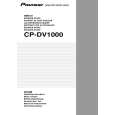 PIONEER CP-DV1000/XTW/EW Owners Manual
