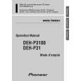 PIONEER DEH-P31/XM/UC Owners Manual