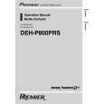 PIONEER DEH-P800PRS/XN/UC Owners Manual