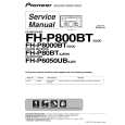 PIONEER FH-P8000BT/XJ/UC Service Manual