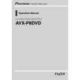 PIONEER AVX-P8DVD Owners Manual
