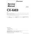 PIONEER CX683 Service Manual