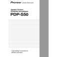 PIONEER PDP-S50/XIN/E5 Owners Manual