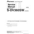 PIONEER S-DV360SW/XTW/EW5 Service Manual