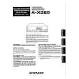 PIONEER A-X320 Owners Manual