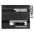 PIONEER CDX-1 Owners Manual