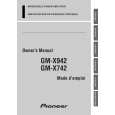 PIONEER GM-X742/XR/EW Owners Manual
