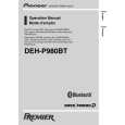 PIONEER DEH-P980BT/XN/UC Owners Manual