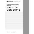 PIONEER VSX-D811S-S/KUXJI Owners Manual