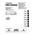 PIONEER PD-X540 Owners Manual