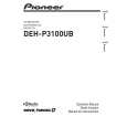 PIONEER DEH-P3100UB/XS/UC Owners Manual