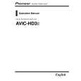 PIONEER AVIC-HD3-2/XU/RE Owners Manual