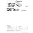 PIONEER GM-232/XR/UC Service Manual