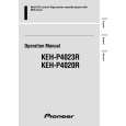 PIONEER KEH-P4020R Owners Manual