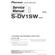 PIONEER S-DV1SW/XCN5 Service Manual