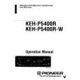PIONEER KEH-P5400R Owners Manual