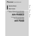 PIONEER AVH-P6400/UC Owners Manual